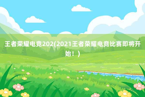 王者荣耀电竞202(2021王者荣耀电竞比赛即将开始！)