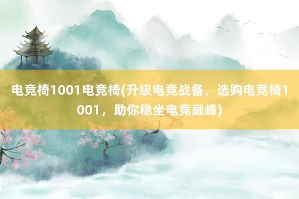 电竞椅1001电竞椅(升级电竞战备，选购电竞椅1001，助你稳坐电竞巅峰)