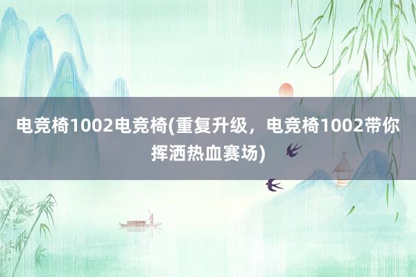 电竞椅1002电竞椅(重复升级，电竞椅1002带你挥洒热血赛场)