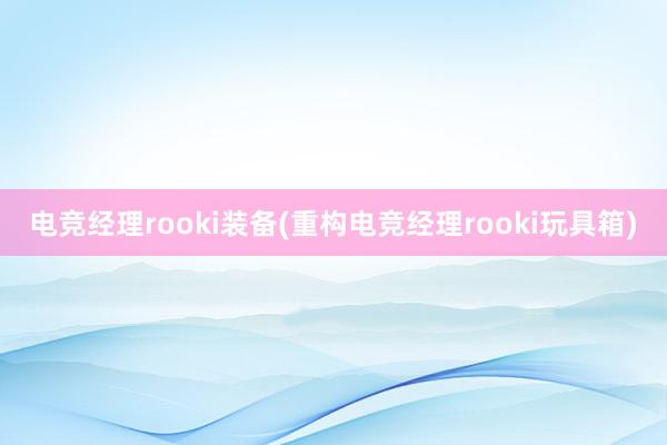 电竞经理rooki装备(重构电竞经理rooki玩具箱)