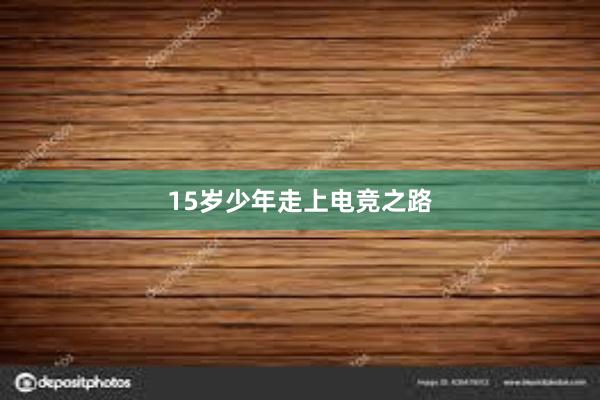 15岁少年走上电竞之路