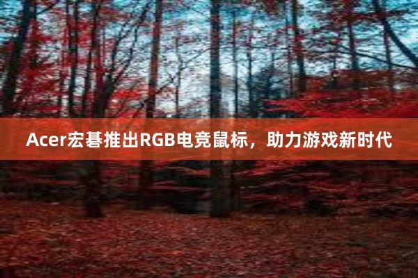 Acer宏碁推出RGB电竞鼠标，助力游戏新时代