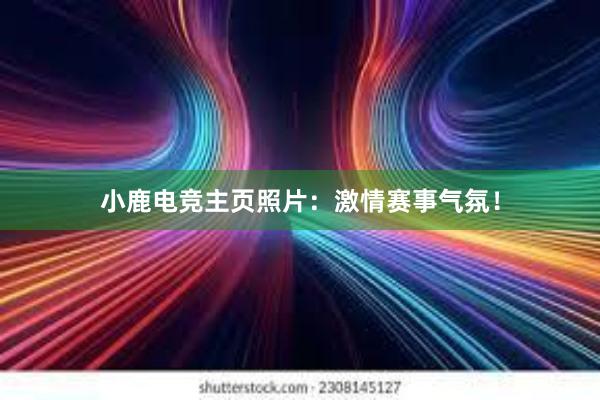 小鹿电竞主页照片：激情赛事气氛！