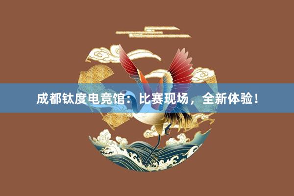 成都钛度电竞馆：比赛现场，全新体验！