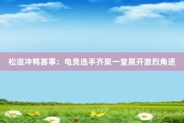 松滋冲鸭赛事：电竞选手齐聚一堂展开激烈角逐