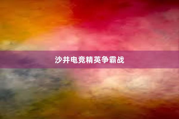 沙井电竞精英争霸战